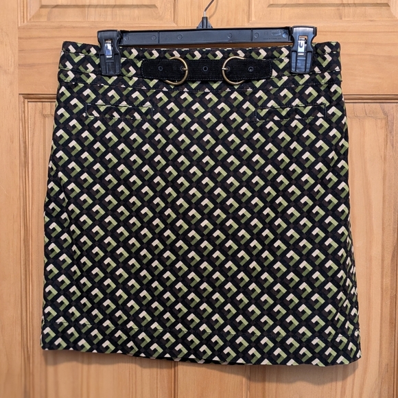 NWT Ann Taylor Loft Women's Sz 2 Skirt Corduroy Green Winter Fall Retro Preppy - Picture 8 of 12